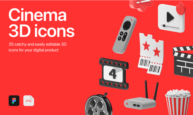 Cinema 3D Icons