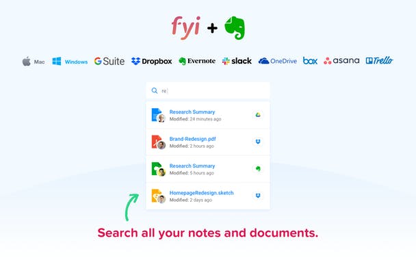 FYI + Evernote