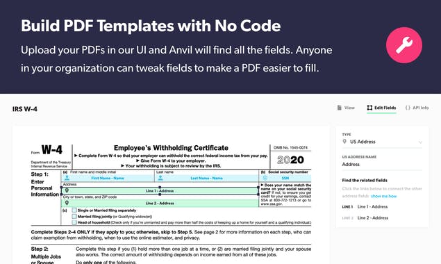 Anvil PDF Filling API