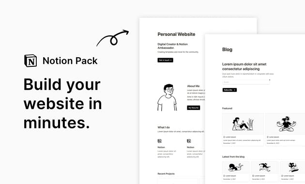 Notion Website Pack