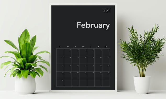 Minimal Calendar For 2021