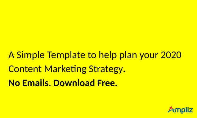 Content Strategy Template for 2020