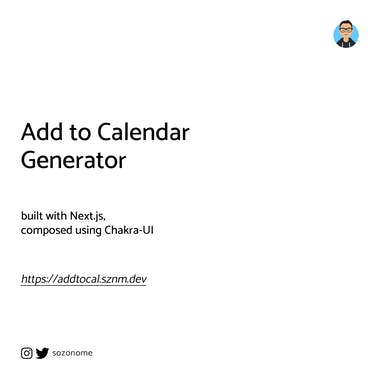 Add to Calendar Generator