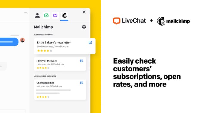 Mailchimp for LiveChat