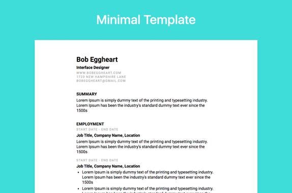 Resume Builder