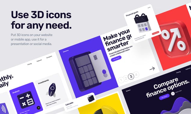 Feenancy 3D icons