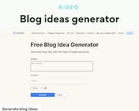Blog idea generator