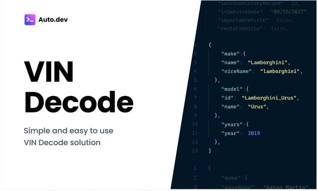 VIN Decode API