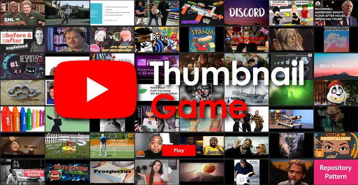 The YouTube Thumbnail Game