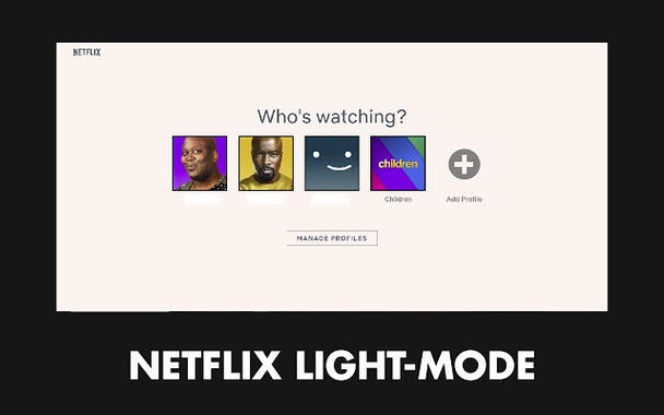 Light Mode for Netflix