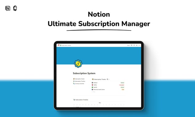 Notion Ultimate Subscription Manager