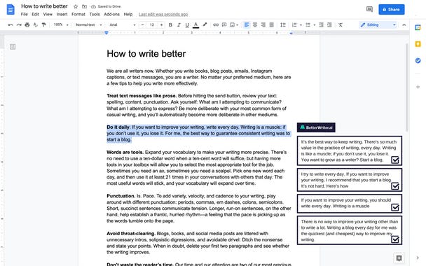 BetterWriter