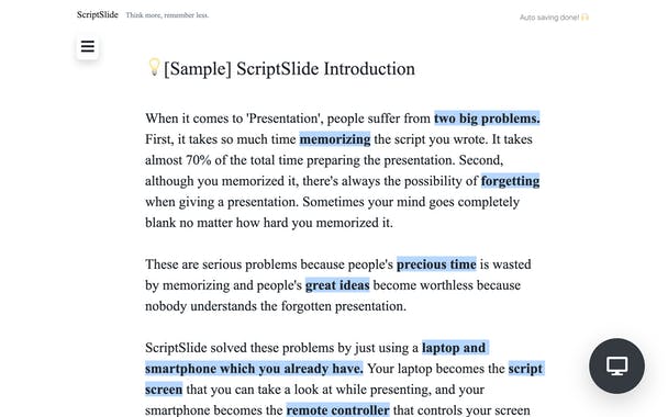 ScriptSlide