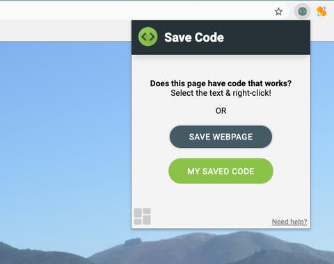 Save Code