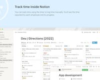 Notion time tracking by Everhour