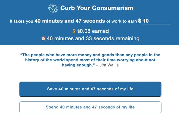 Curb Your Consumerism
