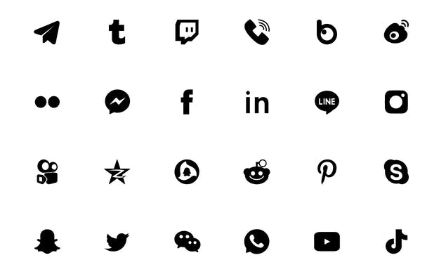 Social Media Icons by iconshock