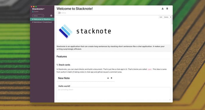 Stacknote