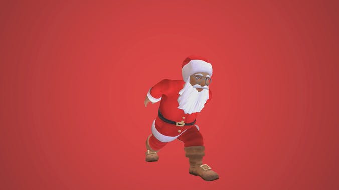 Dancing Santa AR Stickers