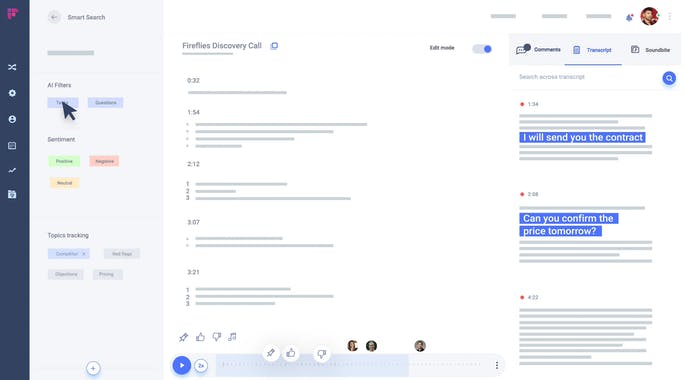 Fireflies AI assistant for Zoom meetings