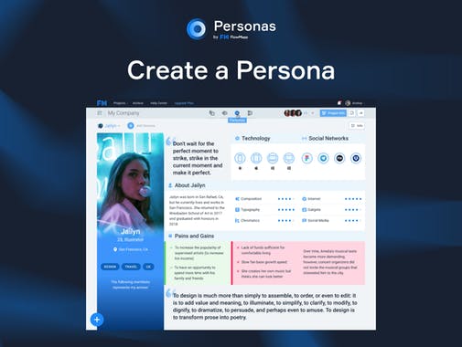 Personas Tool by FlowMapp