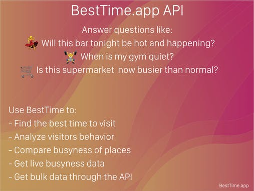 BestTime API