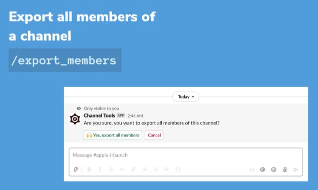 Channel Tools for Slack