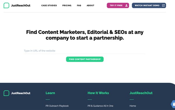 Content Partner by JustReachOut
