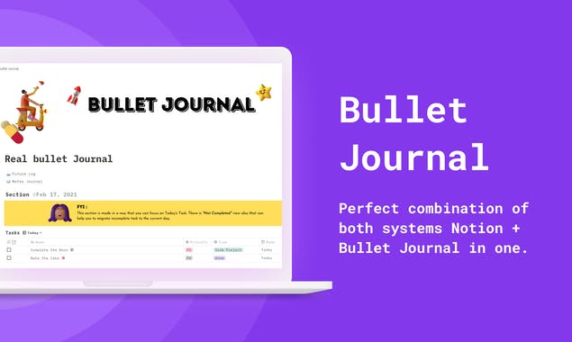 Notion Bullet Journal Template