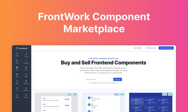 FrontWork Component Marketplace