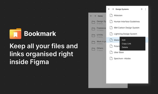 Bookmark - Files Organiser Figma Plugin