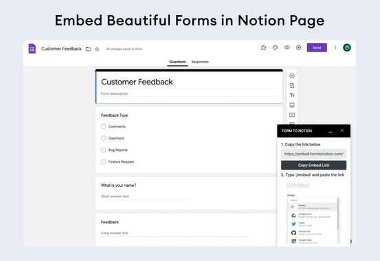 Google Forms to Notion