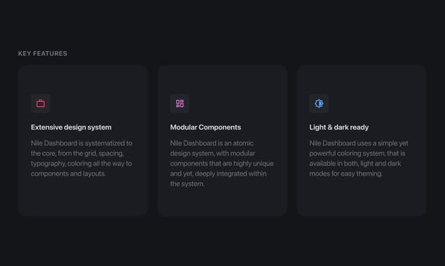 Nile Dashboard