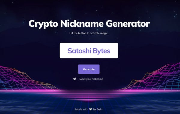 Crypto Nickname Generator
