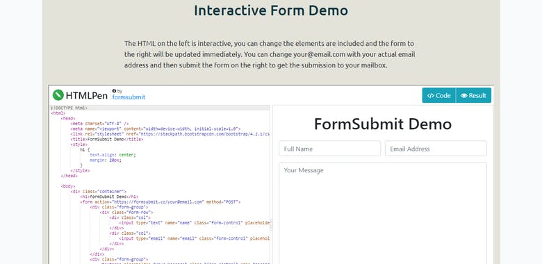 FormSubmit 2.0