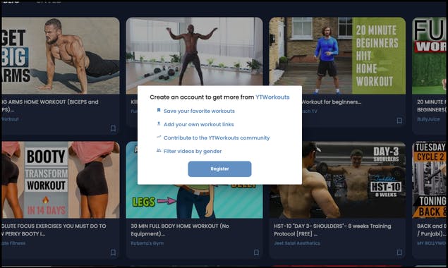 YouTube Workouts