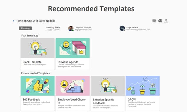 Teamworki One-on-One Meetings