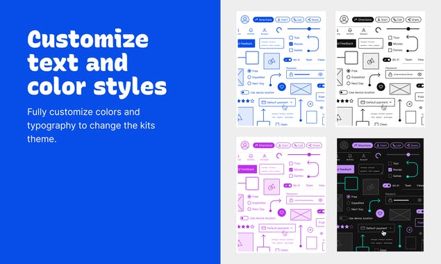 Lo-fi Wireframe Kit for Figma