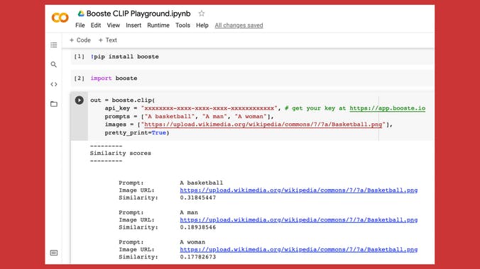 CLIP API by Booste