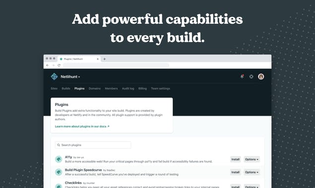 Netlify Build Plugins