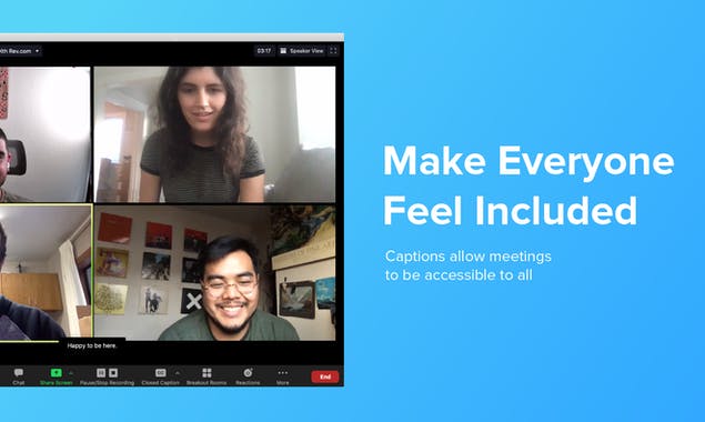 Rev Live Captions for Zoom