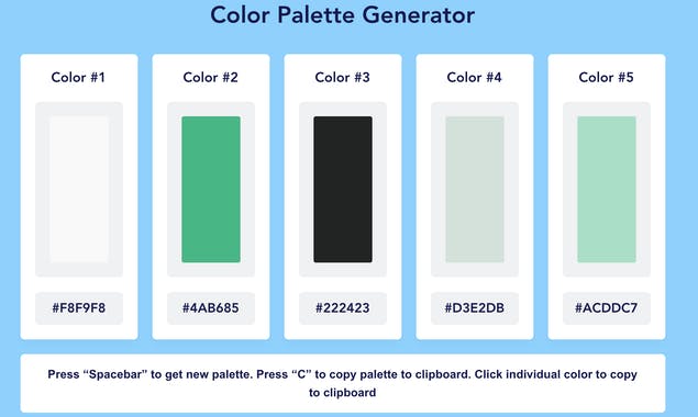 Color Palette Generator