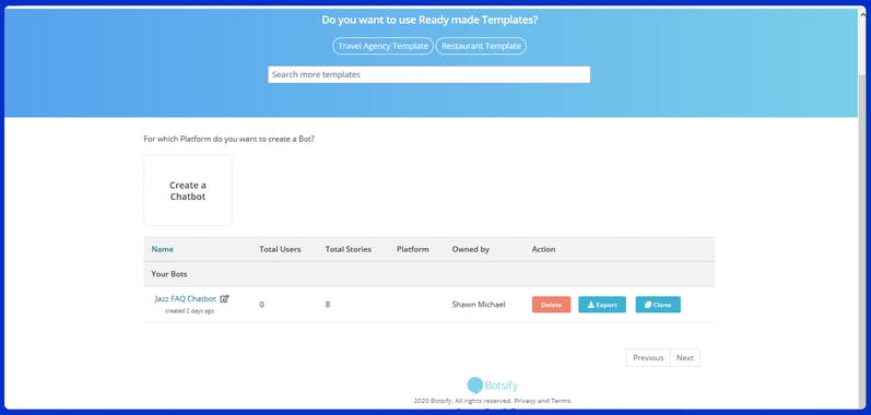 Botsify FAQ Chatbot