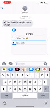 Polls for iMessage 2.0