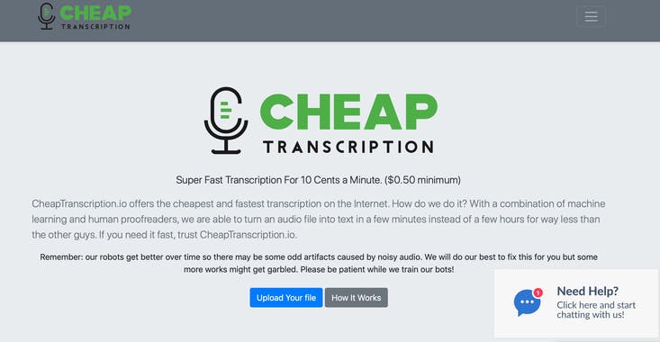 CheapTranscription