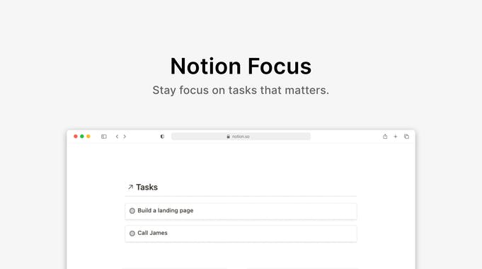 Notion Focus System
