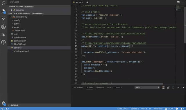 Glitch for VS Code