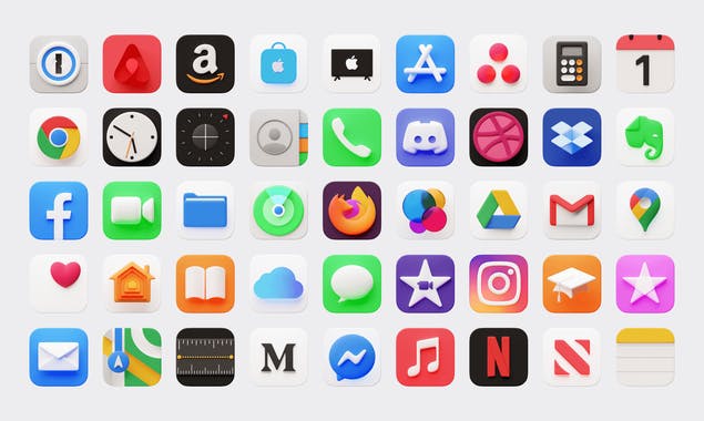 Flump 3D icons for MacOS