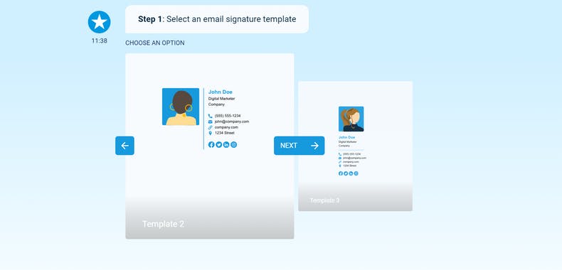 Free Email Signature Template Generator