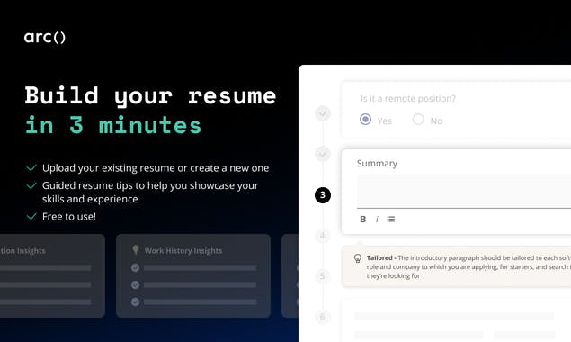 Resume Builder for Developers by Arc